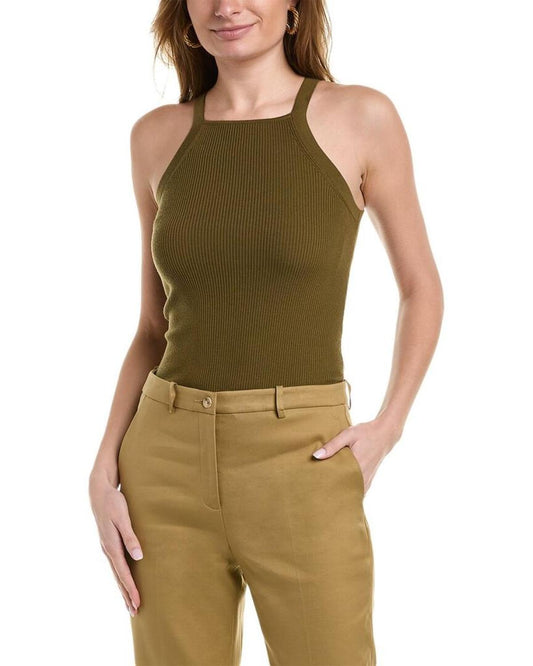 Michael Kors Collection Rib Wool-Blend Tank