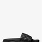 Finnie Embossed Faux Leather Slide Sandal