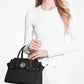 Carmen Medium Faux Leather Belted Satchel