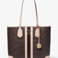 Eva Large Logo Stripe Tote Bag