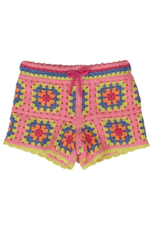 The Marc Jacobs Kids Drawstring Crochet Shorts