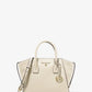 Avril Small Leather Top-Zip Satchel