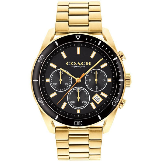 Men's Preston Chronograph Gold-Tone Bracelet Watch 44mm