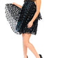 Halter Swing Mini Dress In Black Leather Payette