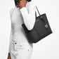 Jet Set Travel Small Logo Top-Zip Tote Bag