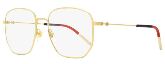 Gucci Women's Octagonal Eyeglasses GG0396O 002 Gold/Sylvie 56mm