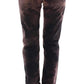 Dolce & Gabbana Brown Cotton Regular Fit STYLISH Jeans