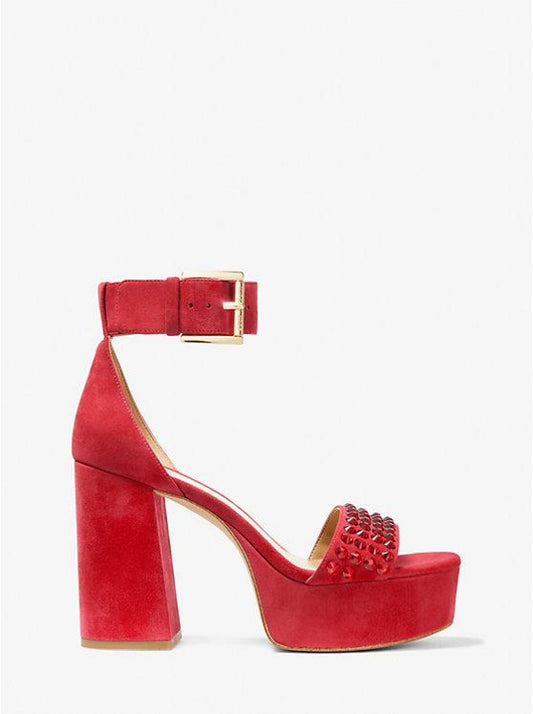 Tara Embellished Suede Platform Sandal