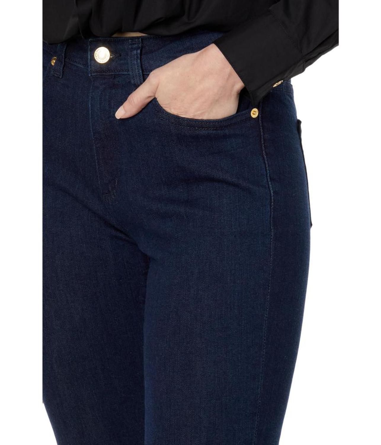 High-Rise Straight Skinny Selma in Dark Rinse Wash