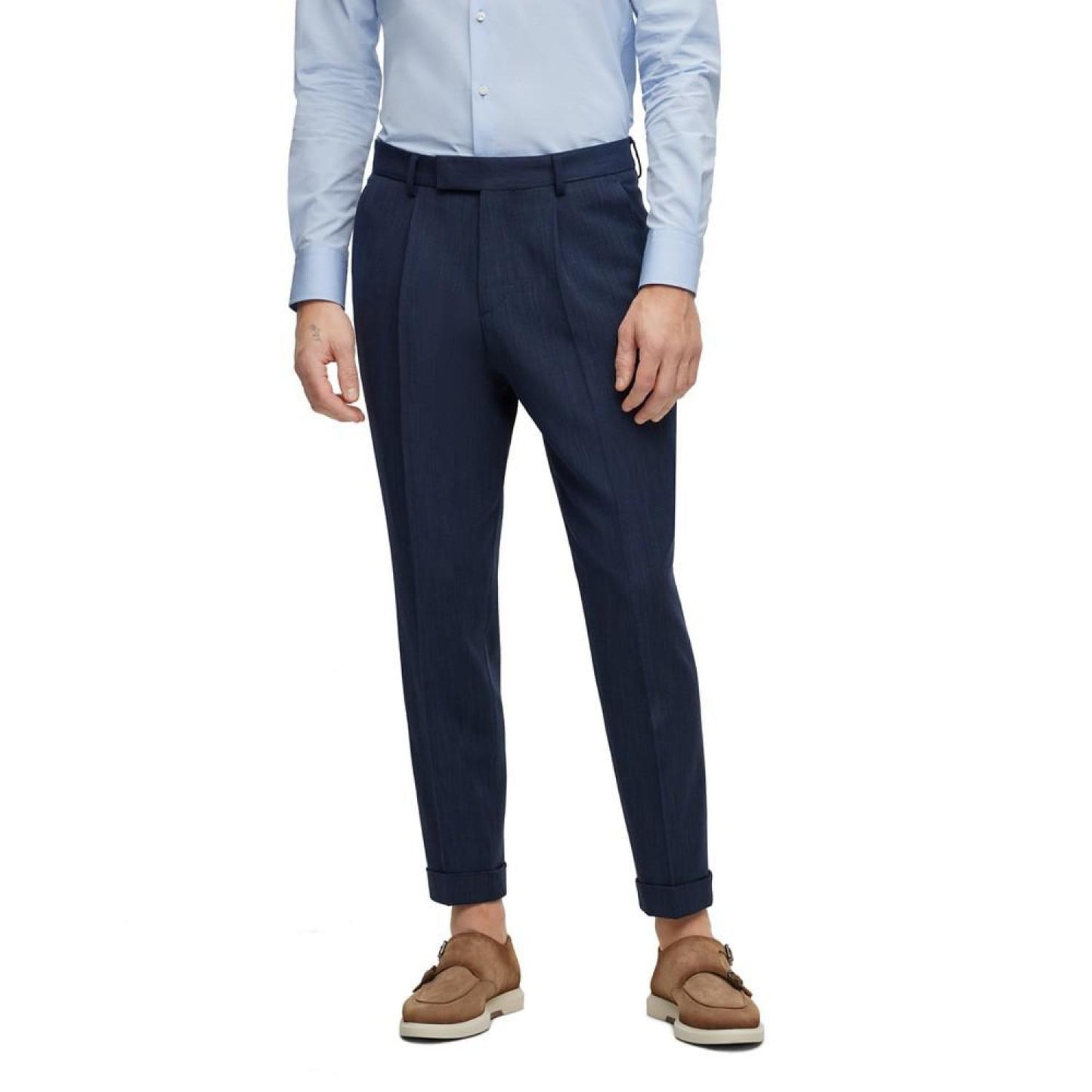 Men's Patterned Stretch Two-Piece Slim-Fit Suit