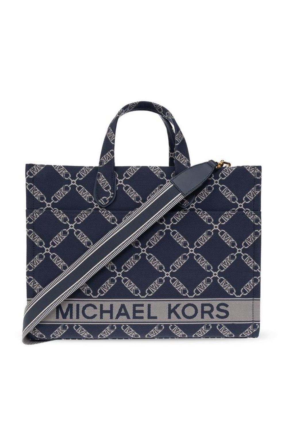Michael Michael Kors Gigi Logo Jacquard Large Tote Bag