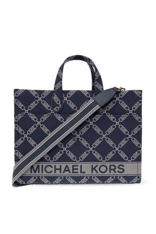 Michael Michael Kors Gigi Logo Jacquard Large Tote Bag