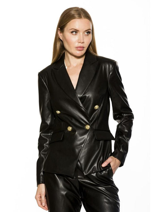 Leather Blazer