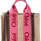 Chloé Woody Small Canvas & Leather Tote