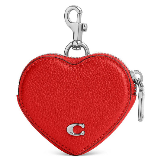 Pebbled Leather Heart Coin Purse