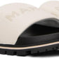 White 'The Leather Slide' Sandals