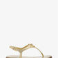 Nori Metallic Leather T-Strap Sandal