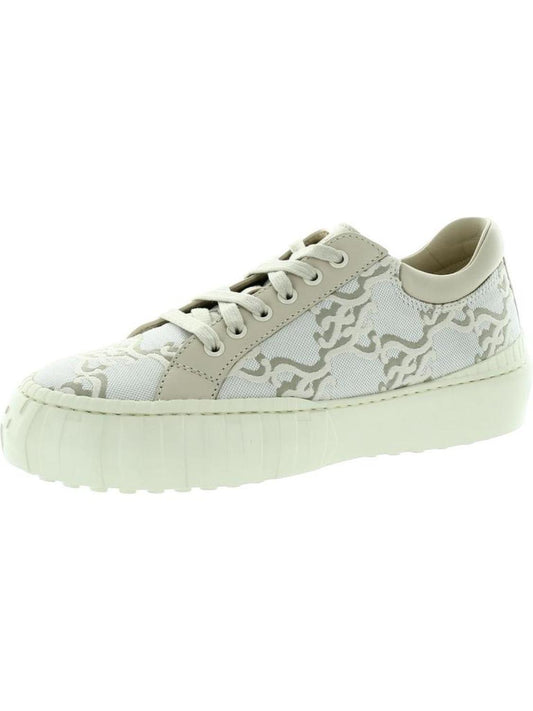 Womens Leather Trim Lifestyle Casual and Fashion Sneakers