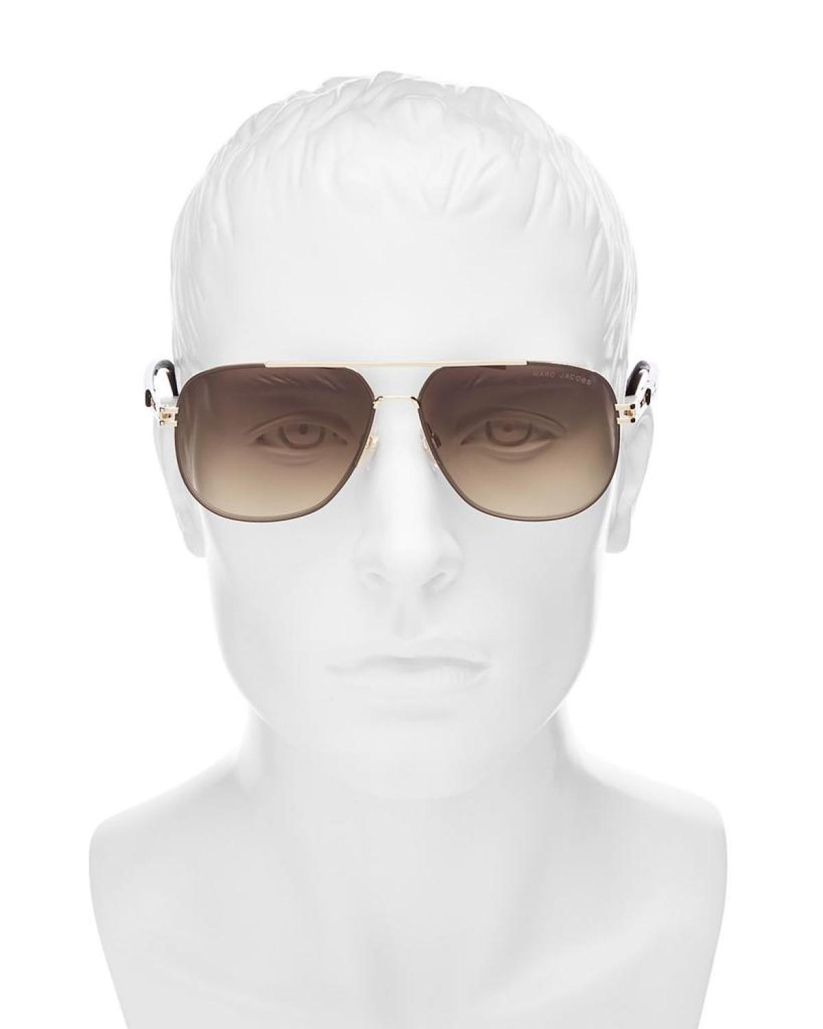 Brow Bar Aviator Sunglasses, 60mm