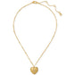 Gold-Tone Crystal A Locket Pendant Necklace, 16" + 3" extender