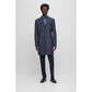 Slim-fit formal coat in patterned jersey
