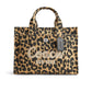 CARGO TOTE WITH LEOPARD PRINT