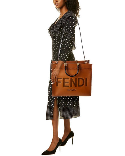 FENDI Sunshine Medium Leather Tote - Main Image