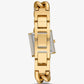 Petite Lock Pavé Gold-Tone and Acetate Chain Watch