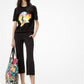 Stretch-Cotton Cropped Trousers