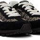 Black & White 'The Monogram Jogger' Sneakers
