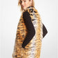 Tiger Print Faux Fur Vest