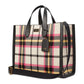 Manhattan Museum Plaid Knit Jacquard Extra Large Tote
