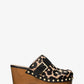 Rye Studded Leopard Print Calf Hair Platform Clog