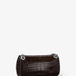 Christie Mini Crocodile Embossed Leather Envelope Bag