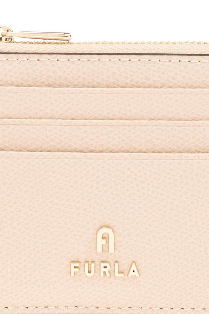 Furla Logo Plaque Zip-Up Card Holder