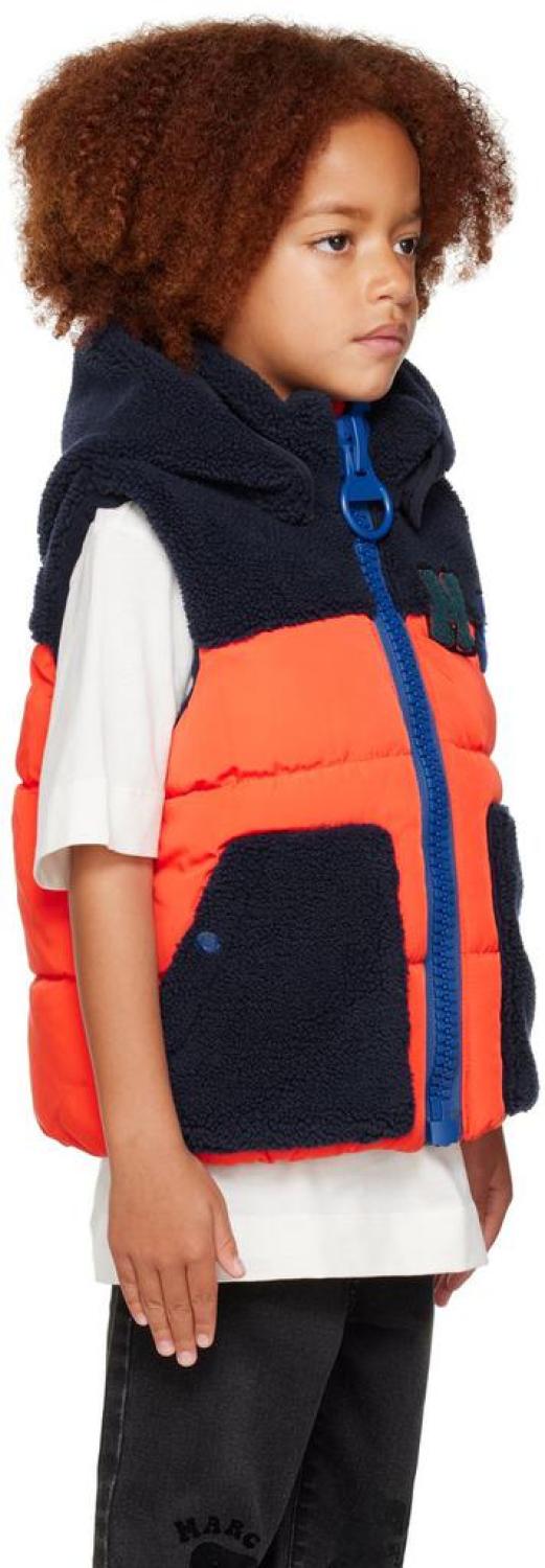 Kids Navy & Orange Padded Vest