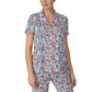 Modal Jersey Short Sleeve Notch Capris PJ Set