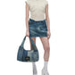 The Deconstructed Denim Sack Bag