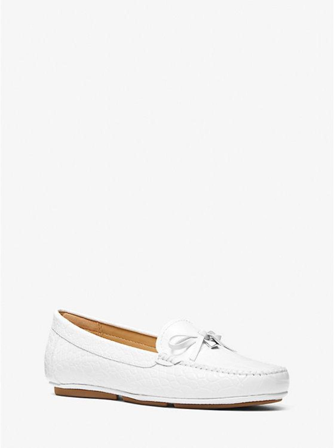 Juliette Crocodile Embossed Faux Leather Loafer