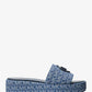 Sadler Logo Jacquard Wedge Sandal