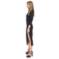 Women's Turtleneck Slit Midi Sweater Dress, Regular & Petite