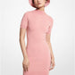 Logo Jacquard Mock Neck Dress