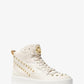 Emmett Studded Stripe Leather High-Top Sneaker