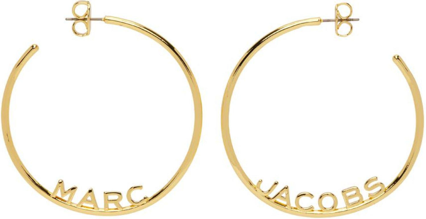 Gold 'The Monogram Hoops' Earrings