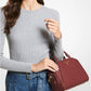 Cleo Small Saffiano Leather Satchel