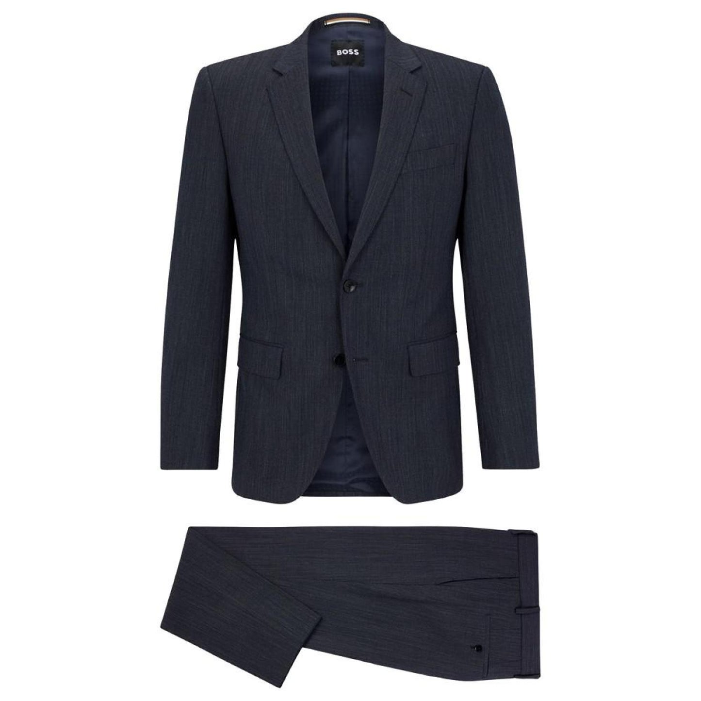 Men's Slim-Fit Two-Piece Micro-Patterned Suit