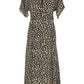 Michael Kors Leopard Printed Midi Dress