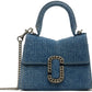 Blue 'The St. Marc Mini' Denim Top Handle Bag