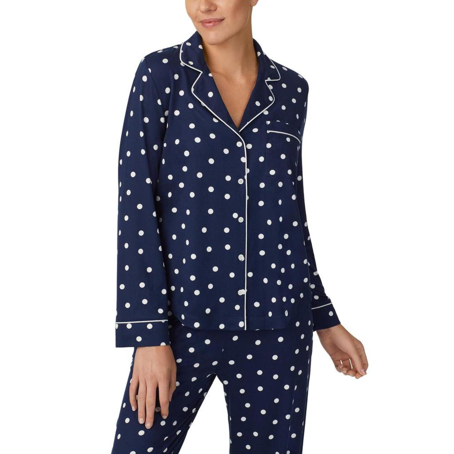 Cozy Brushed Jersey Notch Collar PJ Set