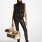 Sequined Ciré Quilted Puffer Vest